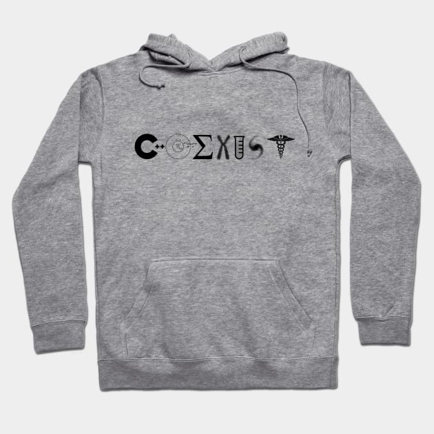 Coexist Science Hoodie by Silentrebel